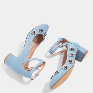 TOPSHOP JAIDA Gem Embellished Sandals